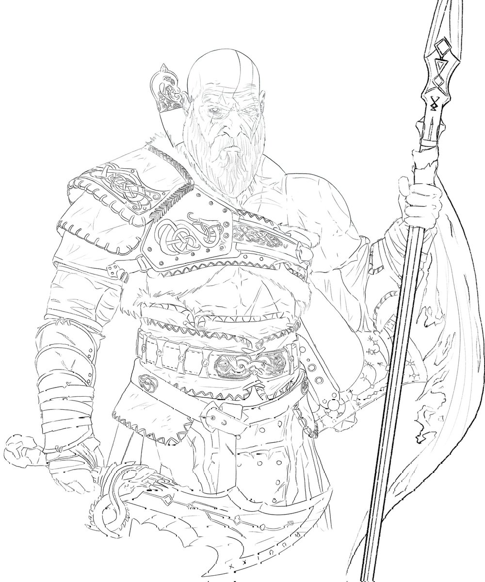 120 God of War Coloring Pages: Dive into Epic Mythology 6