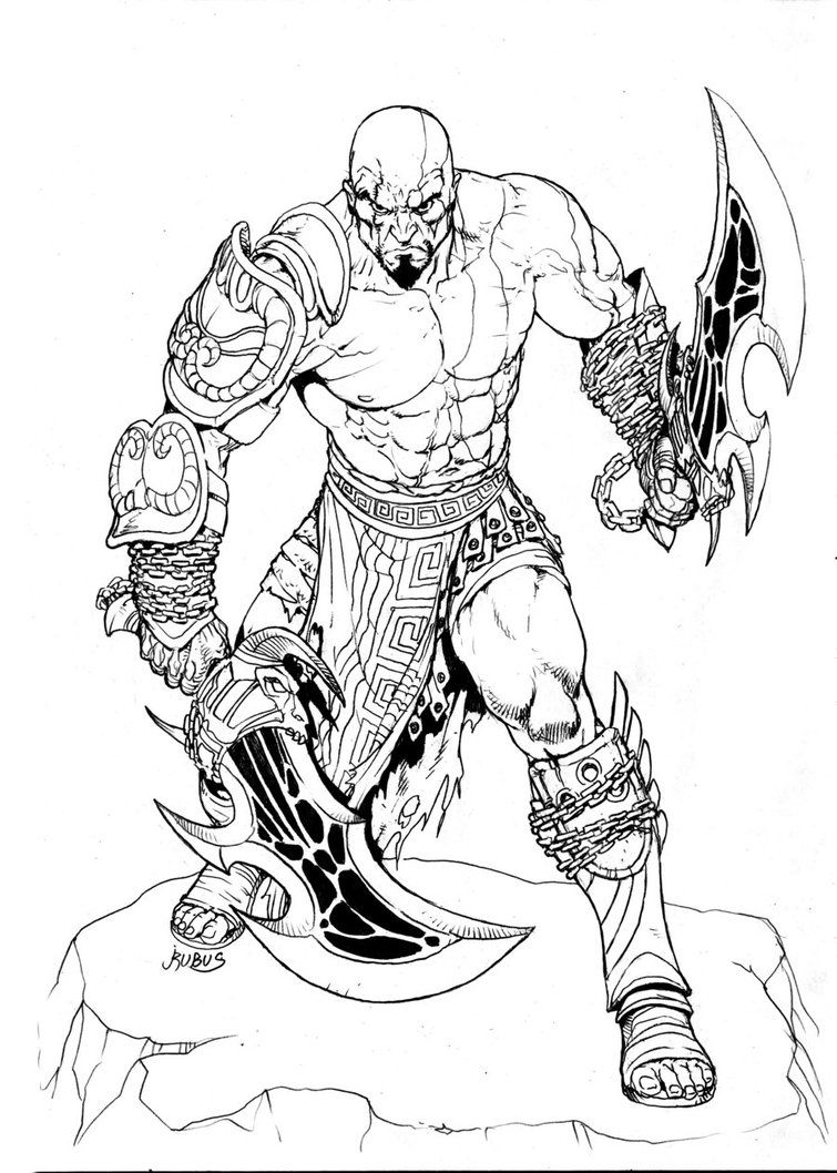 120 God of War Coloring Pages: Dive into Epic Mythology 73