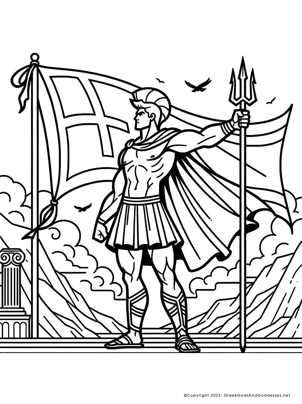 120 God of War Coloring Pages: Dive into Epic Mythology 8