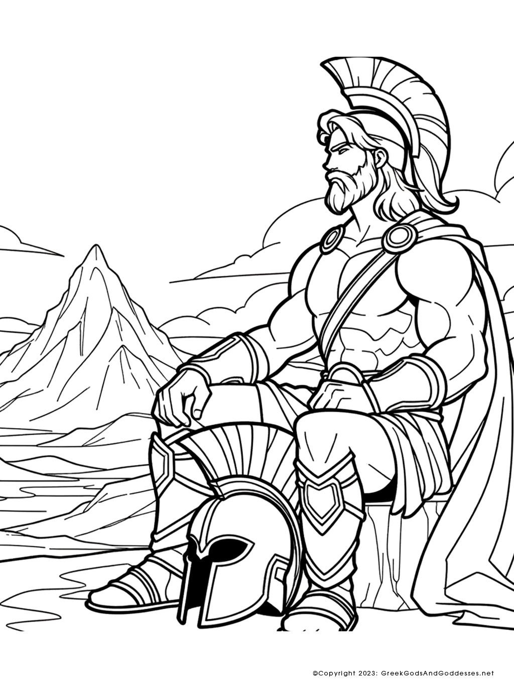 120 God of War Coloring Pages: Dive into Epic Mythology 81