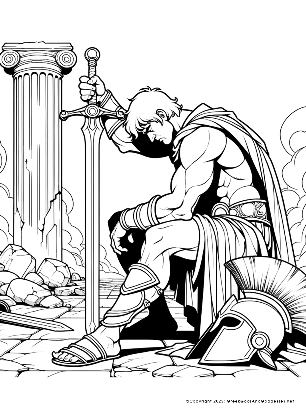 120 God of War Coloring Pages: Dive into Epic Mythology 86