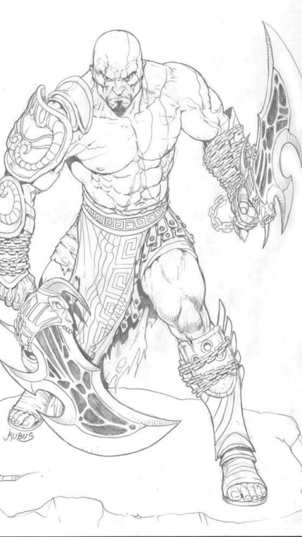 120 God of War Coloring Pages: Dive into Epic Mythology 91