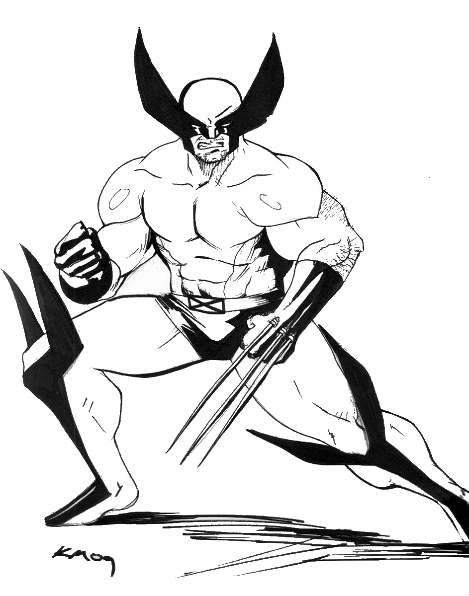 55 Wolverine Coloring Pages Free Printable 13