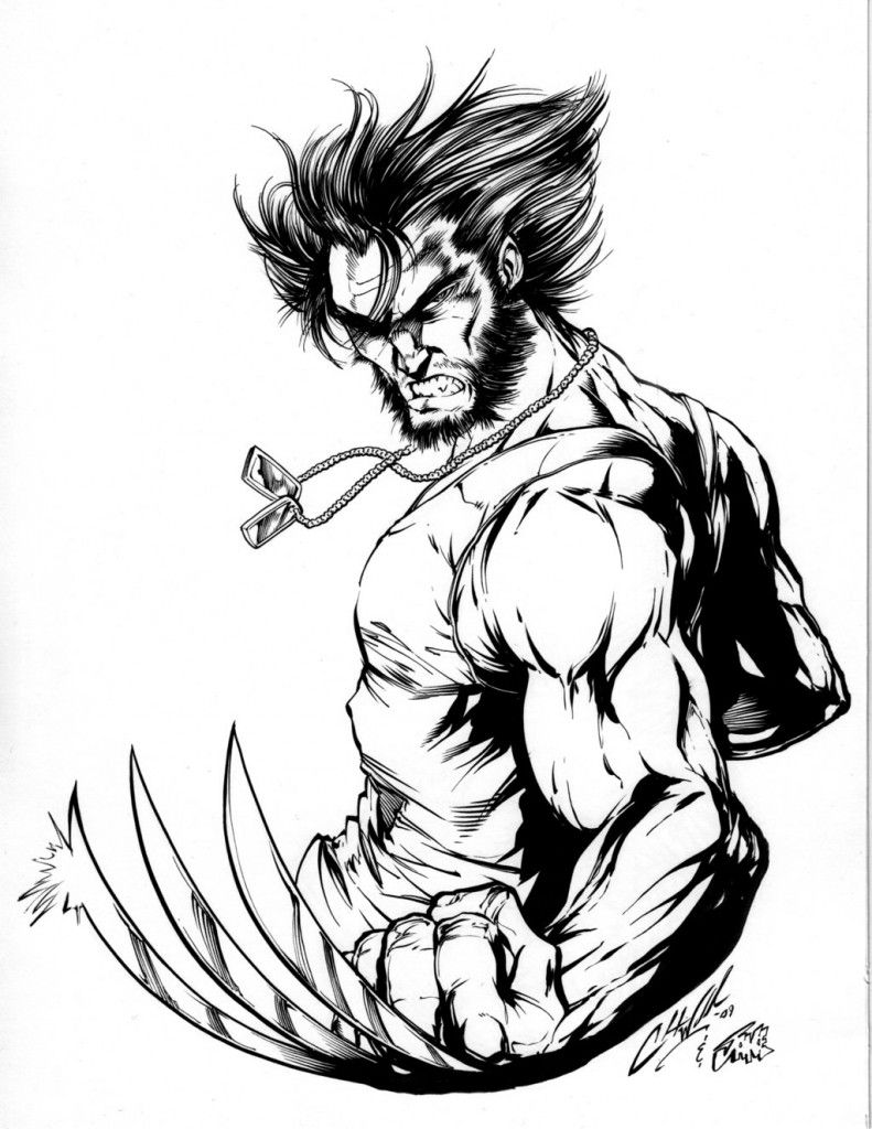 55 Wolverine Coloring Pages Free Printable 15