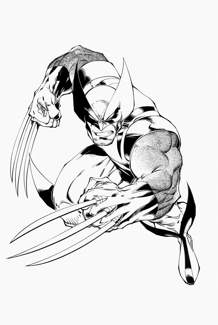 55 Wolverine Coloring Pages Free Printable 25