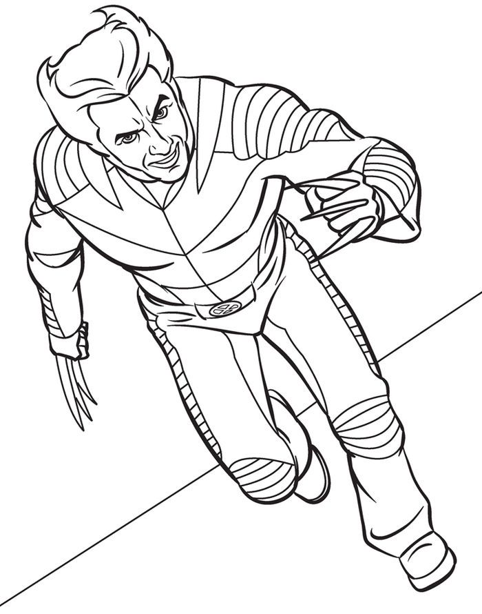 55 Wolverine Coloring Pages Free Printable 26