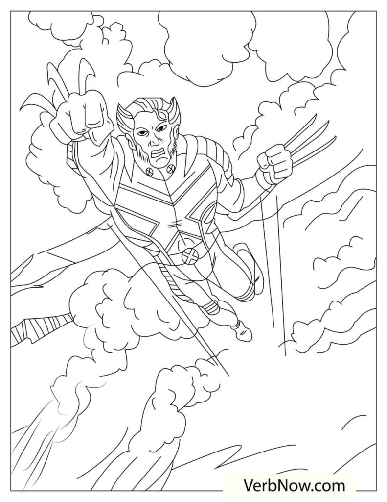 55 Wolverine Coloring Pages Free Printable 36