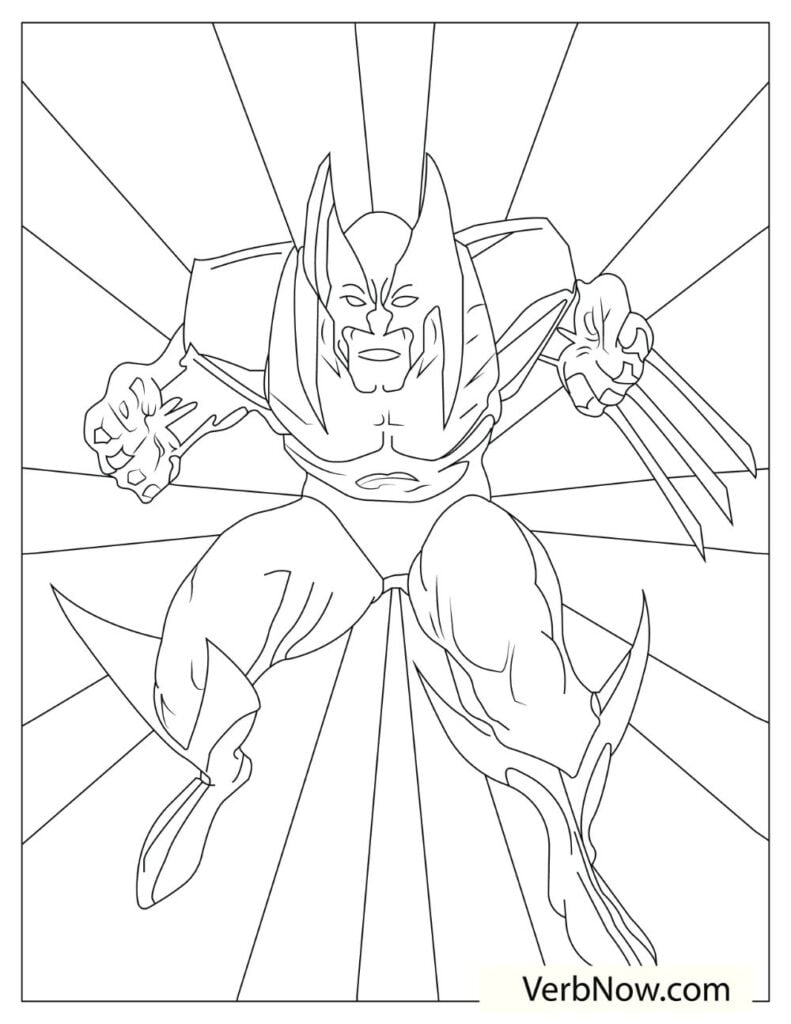 55 Wolverine Coloring Pages Free Printable 43