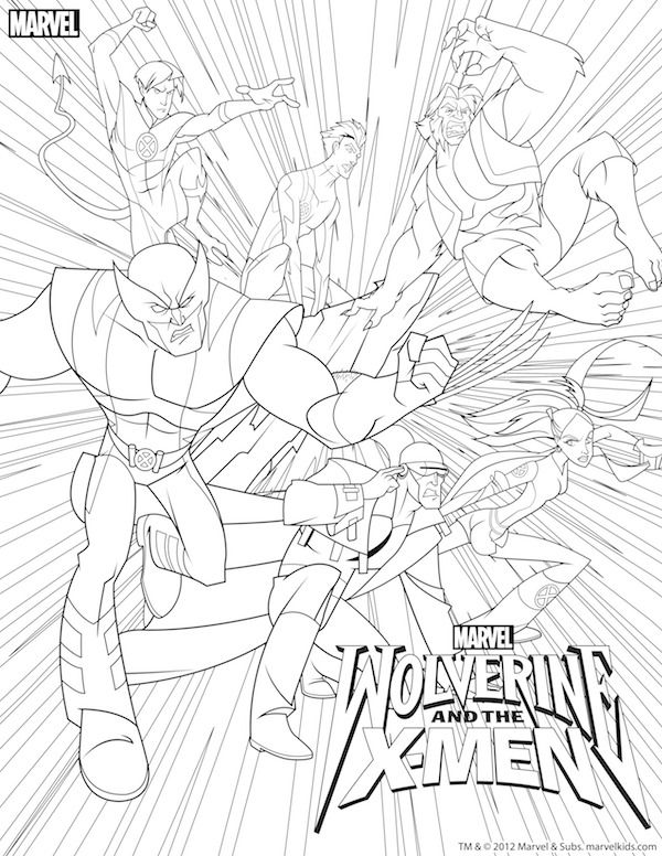 55 Wolverine Coloring Pages Free Printable 45