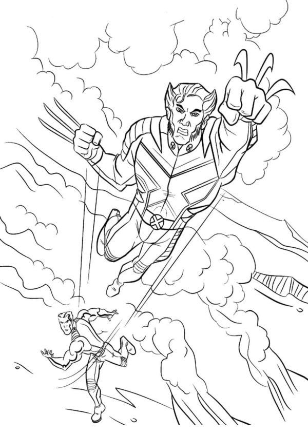 55 Wolverine Coloring Pages Free Printable 53