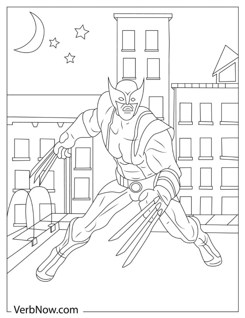 55 Wolverine Coloring Pages Free Printable 54