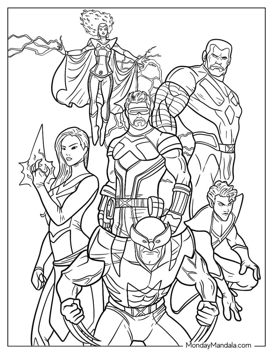 55 Wolverine Coloring Pages Free Printable 56