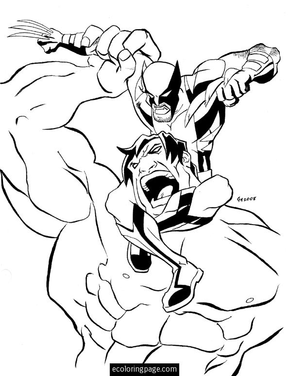 55 Wolverine Coloring Pages Free Printable 59