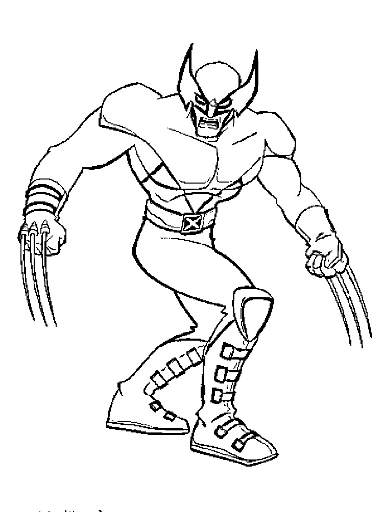 55 Wolverine Coloring Pages Free Printable 63