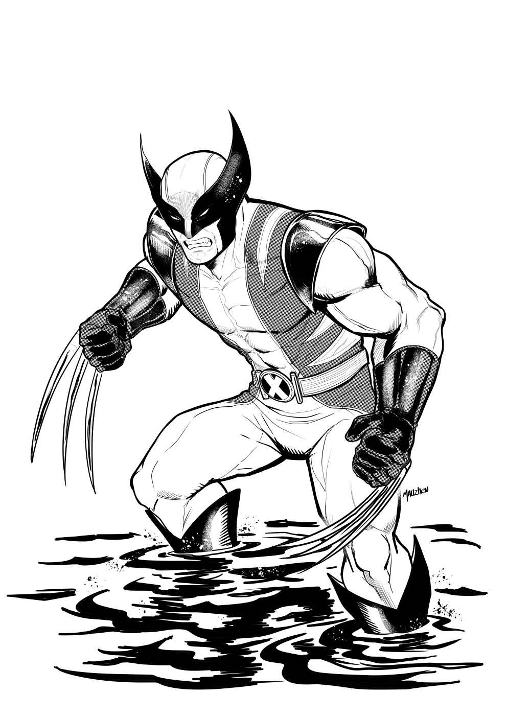 55 Wolverine Coloring Pages Free Printable 64