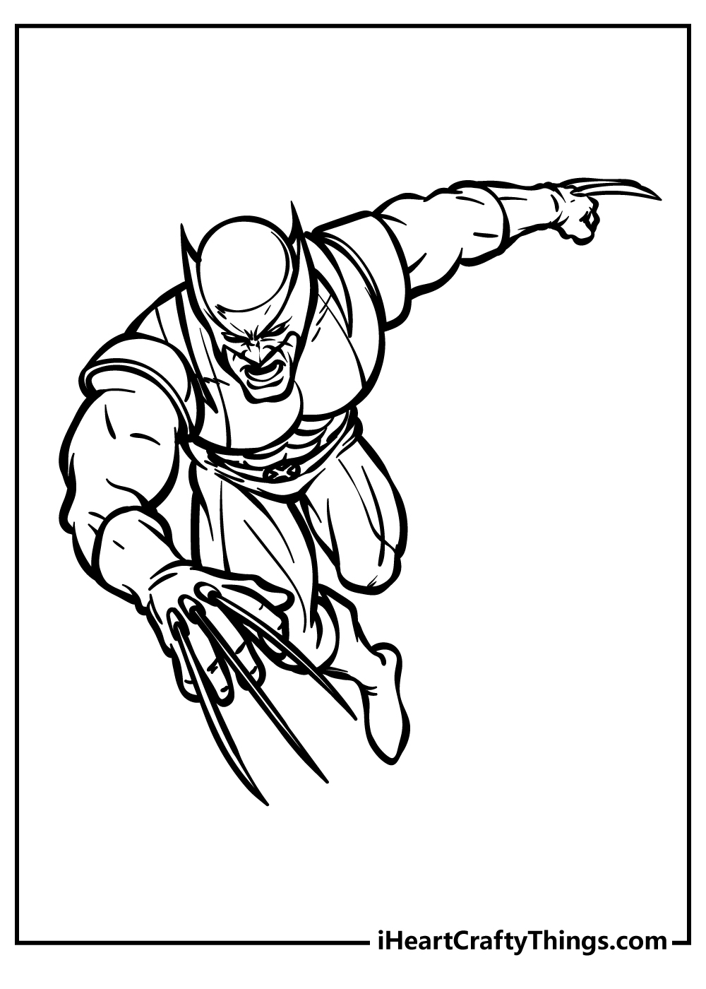 55 Wolverine Coloring Pages Free Printable 69