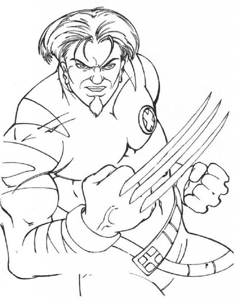 55 Wolverine Coloring Pages Free Printable 76