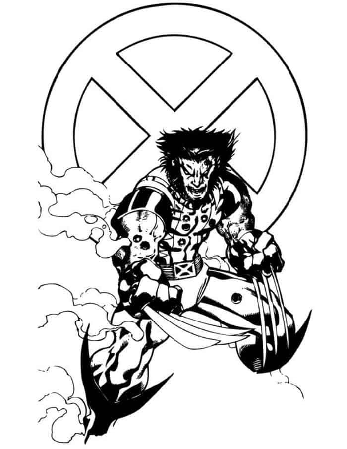 55 Wolverine Coloring Pages Free Printable 80