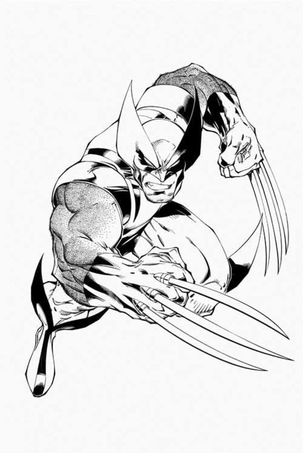 55 Wolverine Coloring Pages Free Printable 84