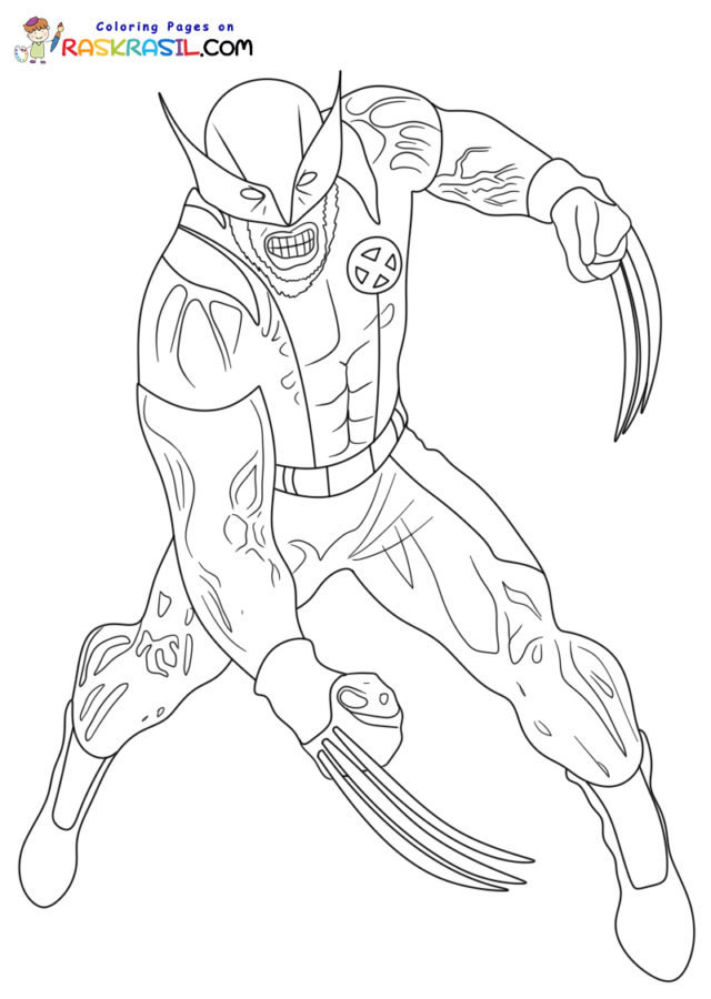 55 Wolverine Coloring Pages Free Printable 85