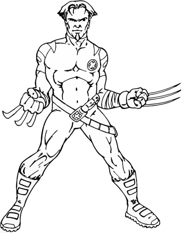 55 Wolverine Coloring Pages Free Printable 9