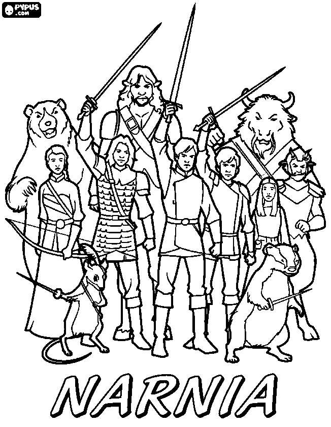 75+ Chronicles of Narnia Coloring Pages Part 11