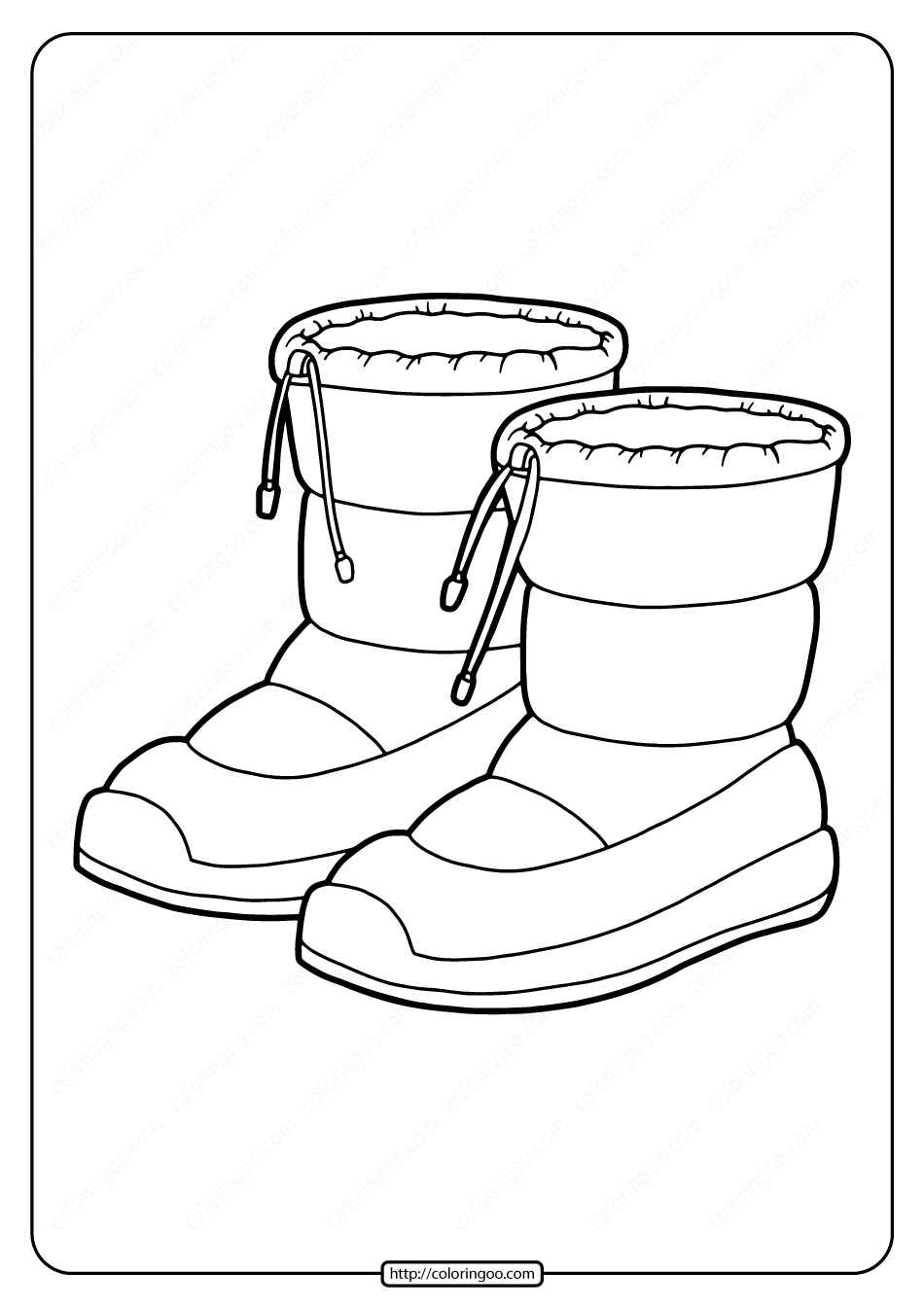 75+ Rain Boots Coloring Pages 114