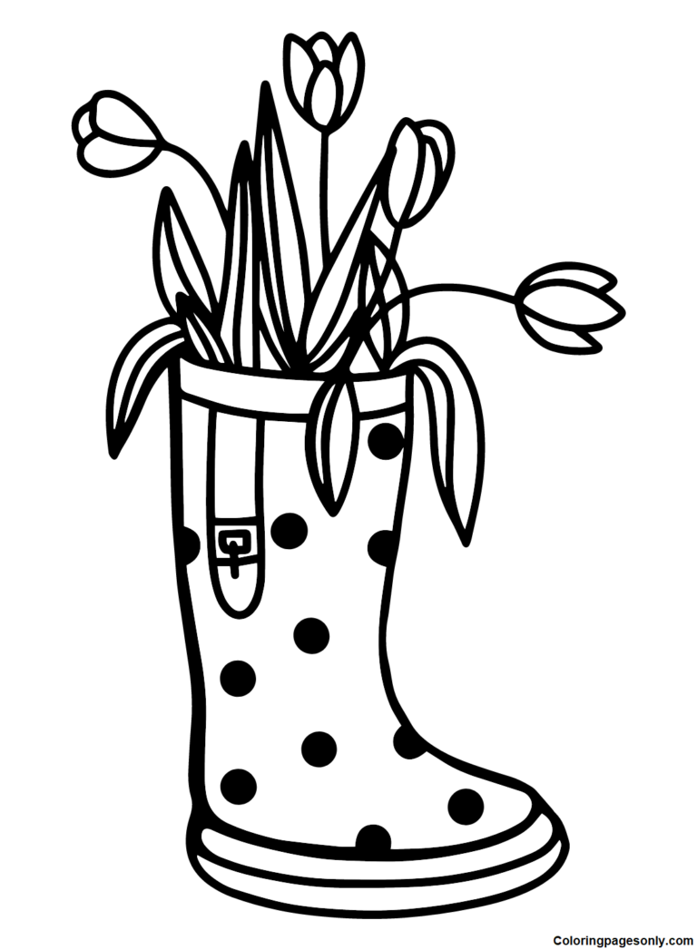 75+ Rain Boots Coloring Pages 118