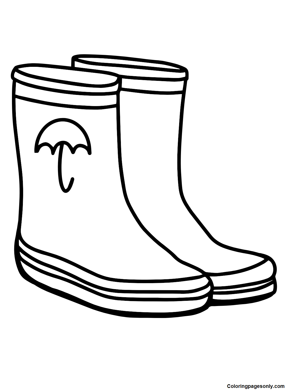 75+ Rain Boots Coloring Pages 14