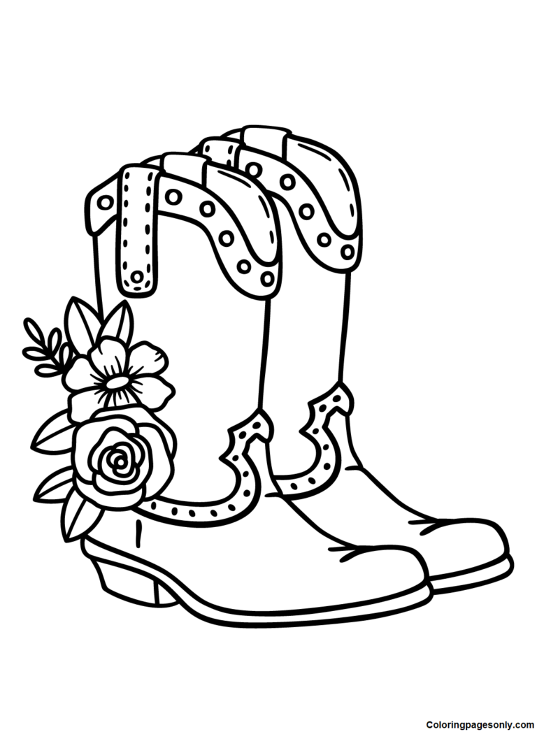 75+ Rain Boots Coloring Pages 42