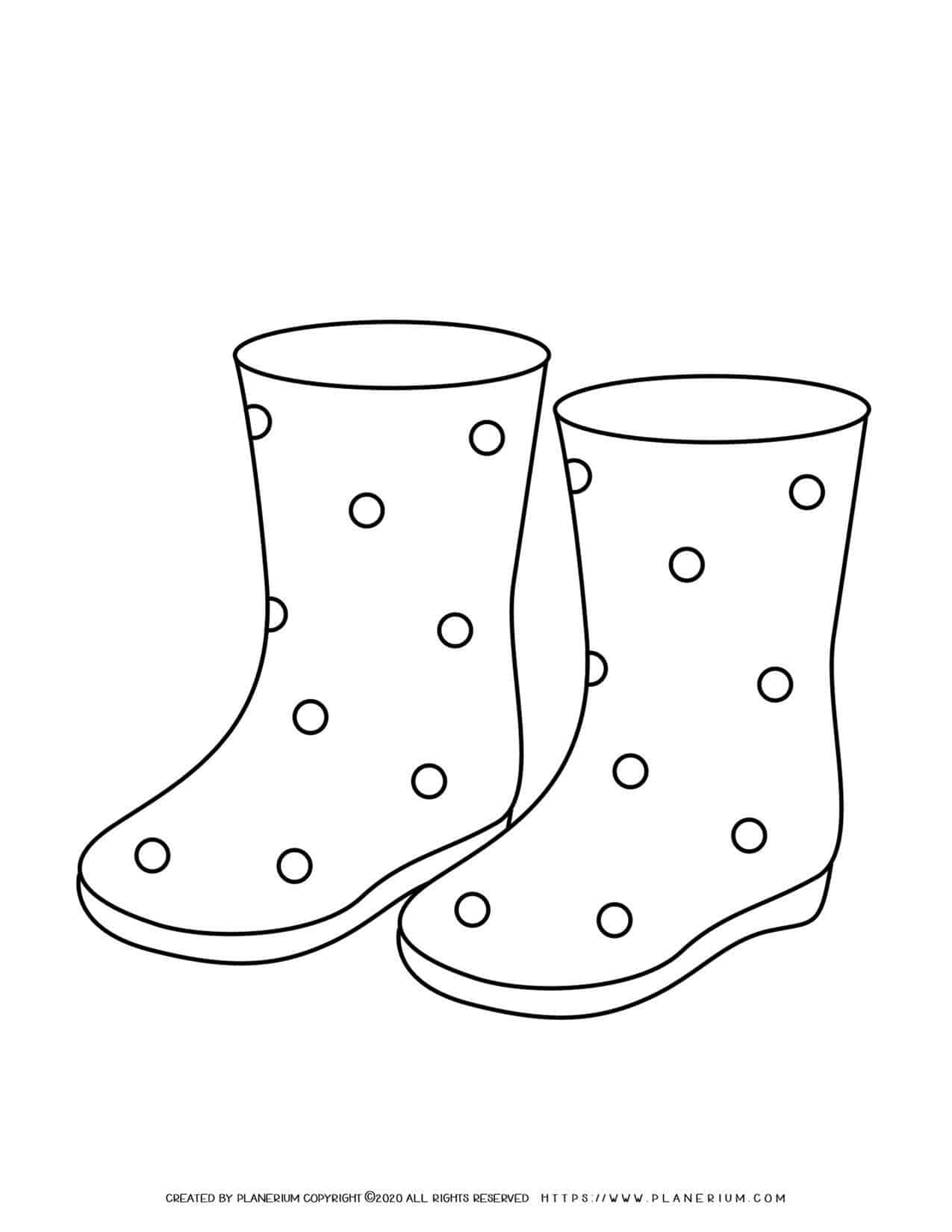 75+ Rain Boots Coloring Pages 84