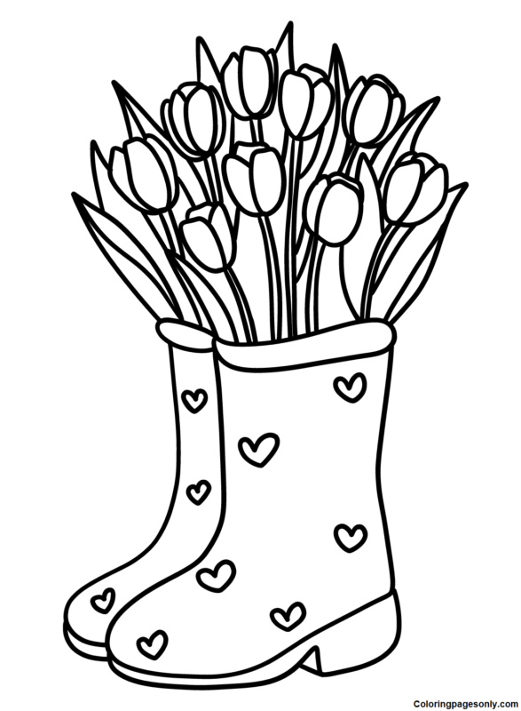 75+ Rain Boots Coloring Pages 86