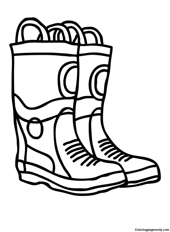 75+ Rain Boots Coloring Pages 88