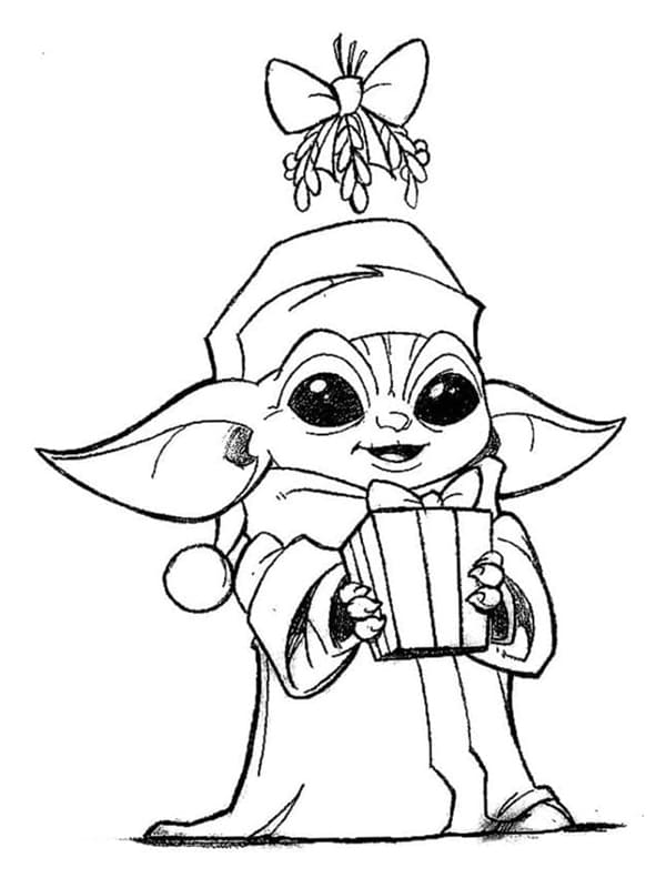 Baby Yoda Coloring Pages for Kids 100