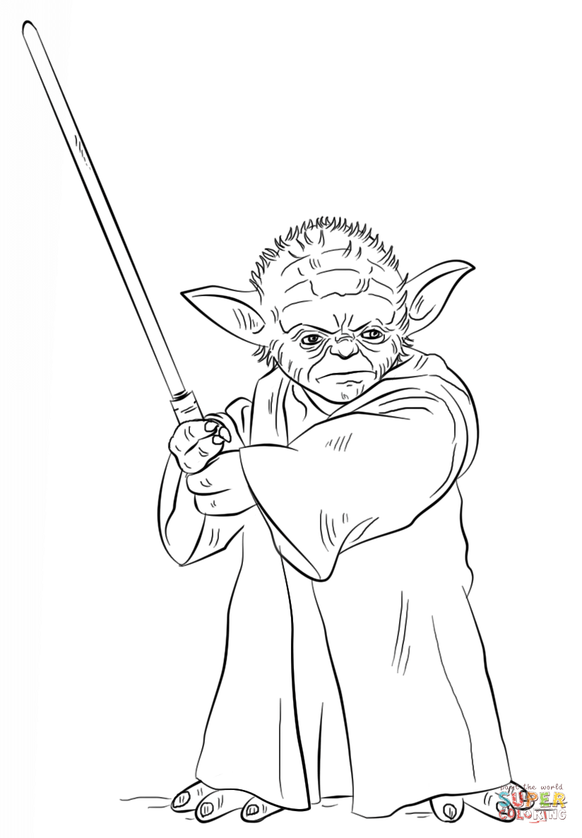 Baby Yoda Coloring Pages for Kids 105