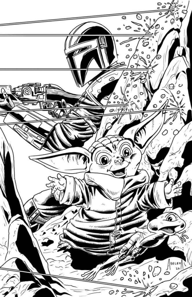 Baby Yoda Coloring Pages for Kids 120