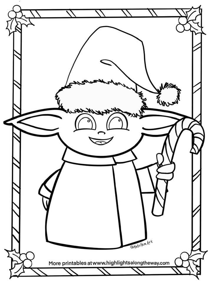 Baby Yoda Coloring Pages for Kids 123