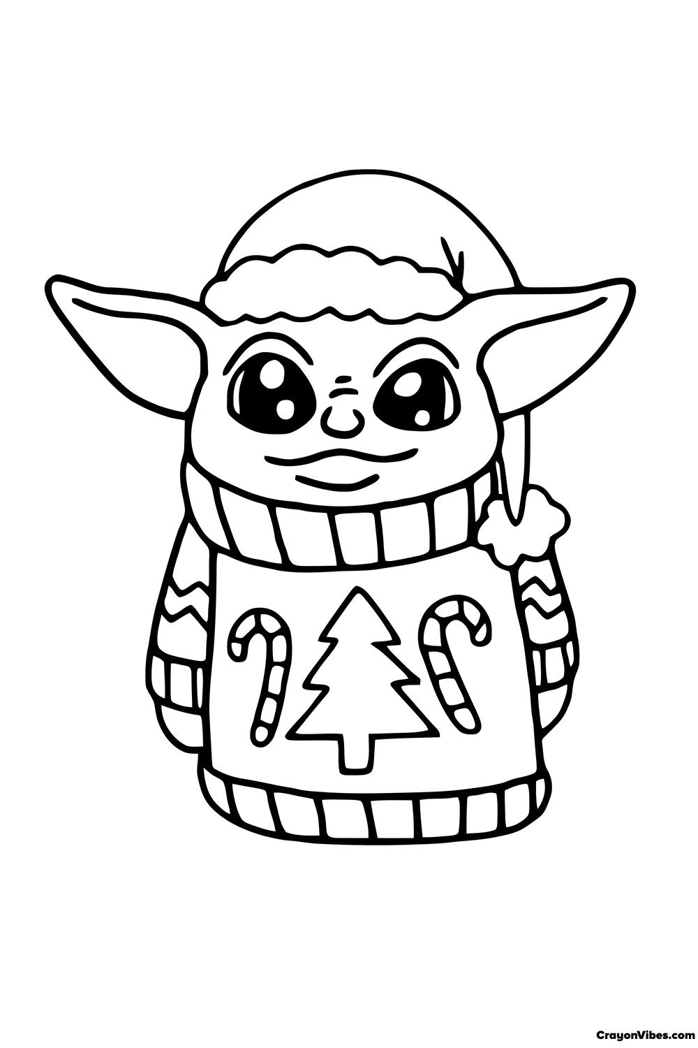 Baby Yoda Coloring Pages for Kids 124