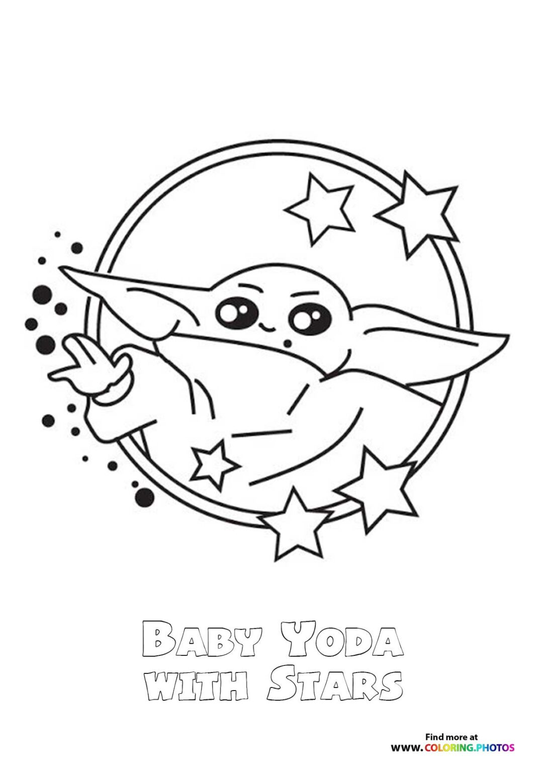 Baby Yoda Coloring Pages for Kids 27