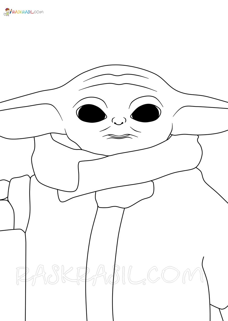 Baby Yoda Coloring Pages for Kids 28