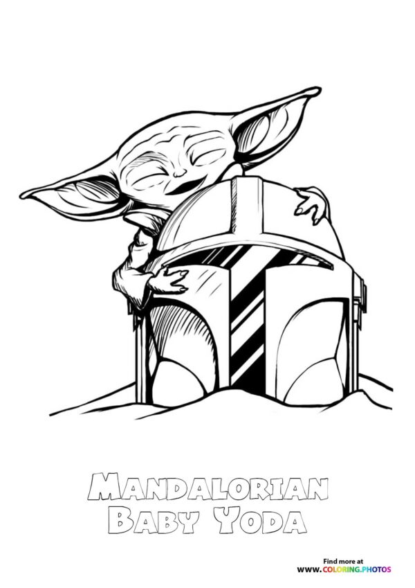 Baby Yoda Coloring Pages for Kids 31