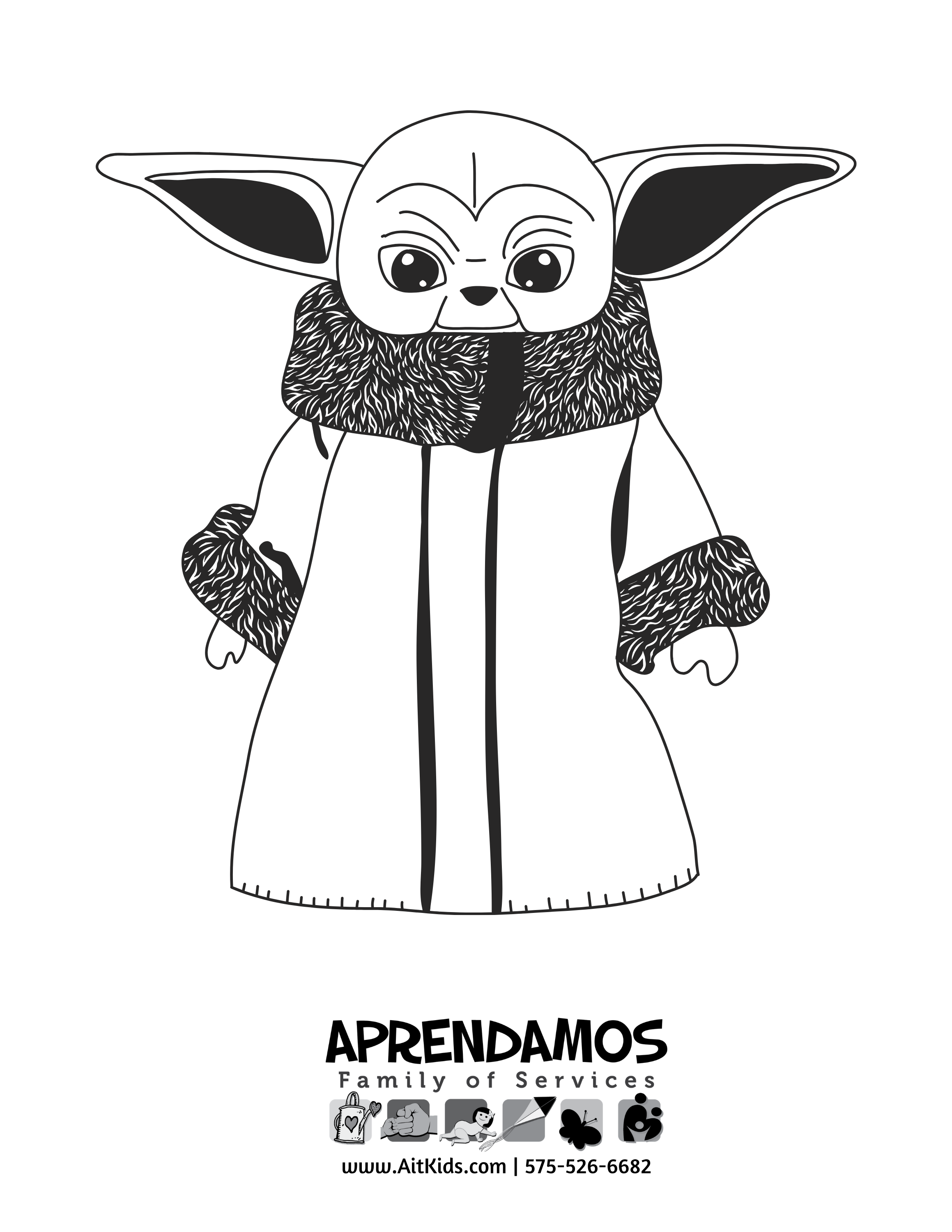 Baby Yoda Coloring Pages for Kids 40