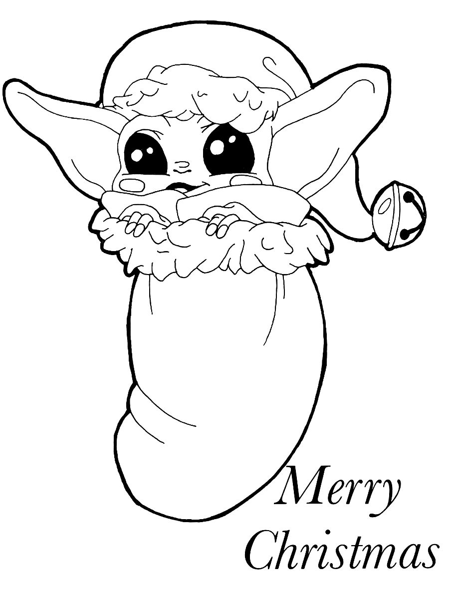 Baby Yoda Coloring Pages for Kids 43