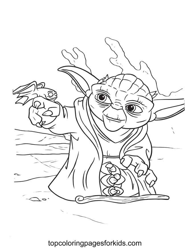 Baby Yoda Coloring Pages for Kids 45