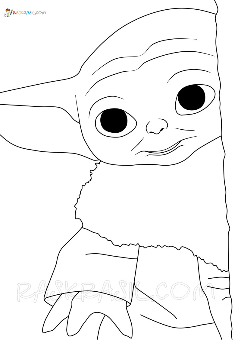 Baby Yoda Coloring Pages for Kids 51