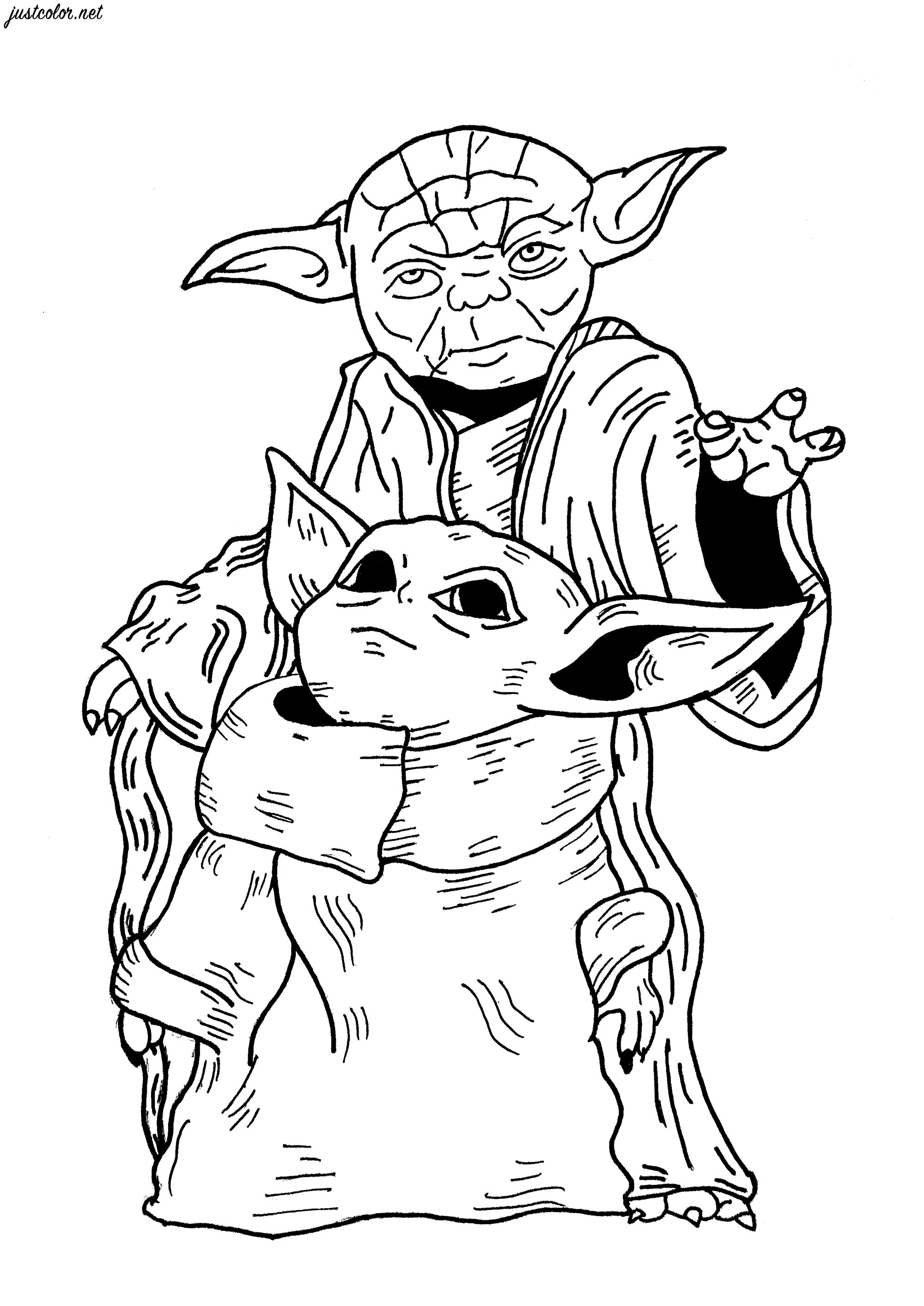 Baby Yoda Coloring Pages for Kids 53