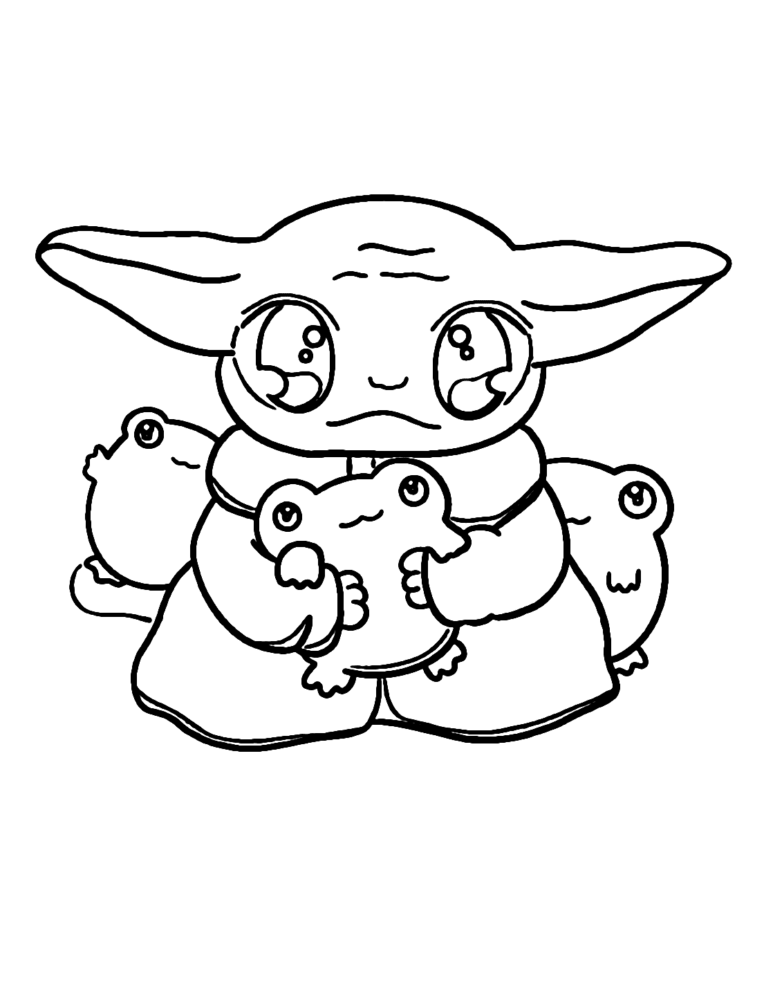 Baby Yoda Coloring Pages for Kids 61