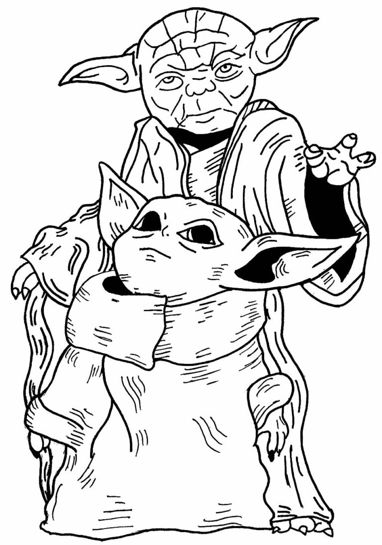 Baby Yoda Coloring Pages for Kids 73