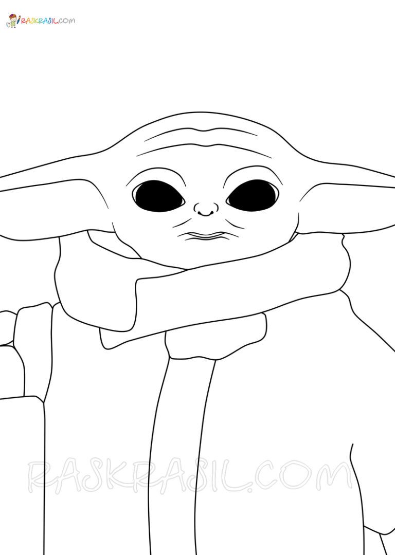 Baby Yoda Coloring Pages for Kids 79