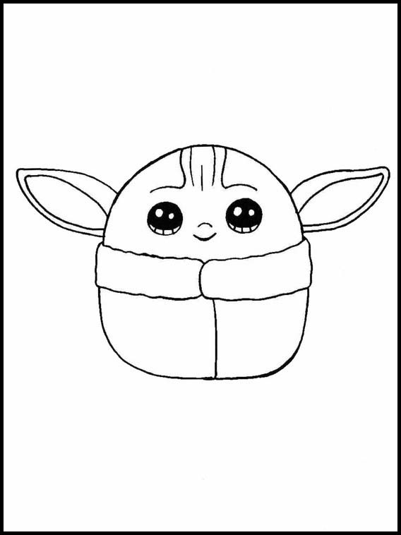 Baby Yoda Coloring Pages for Kids 80